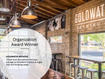 Goldwater Brewing Co. Award